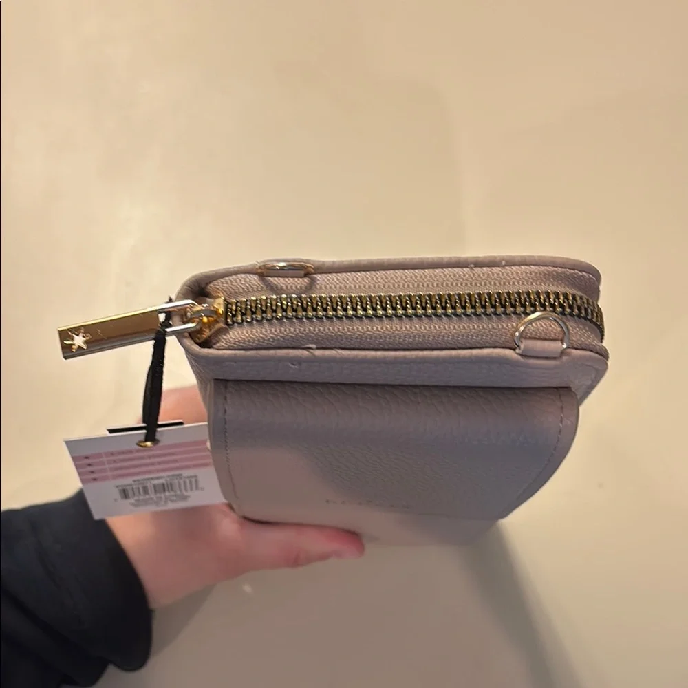 Relic Zip-Around Pebbled Phone Wallet Case - Blush Pink